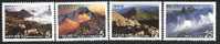 2001 Mount Jade Stamps Mountain Sea Of Clouds Scenery - Clima & Meteorologia