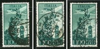 ● ITALIA 1948 / 52 - P.A. CAMPIDOGLIO - N. 142/I  Us., Fil. III/SA E III/DB (2) - Cat. ? € - L. 5694 /95 /96 - Poste Aérienne