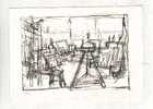 Cp, Peintures Et Tableaux,  Giacometti - Buste Dans L'Atelier - 1955 - Malerei & Gemälde