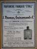 ++PUB 1940- Parfum Thomas Guinamand Terrenoire Saint Etienne Loire - Reclame