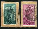 ● ITALIA 1948 / 52 - P.A. CAMPIDOGLIO - N. 142 / 43  Us. Su Frammento , Fil. ?  - Cat. ? €  - Lotto N. 5698 - Airmail