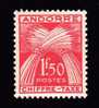 Andorre Français Taxe N°25 Neuf* Gerbe - Unused Stamps