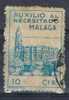 Benefico MALAGA 10 Cts, Guerra Civil - Spanish Civil War Labels