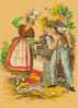 CP BARRE Et DAYEZ , Série Costumes Traditionnels De Nos Régions : Guyenne Région Bordelaise, Couple Vendangeant Avec Bla - Aquitaine