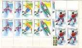 1994 OLYMPIC GAMES - Lilehammer 4v.-MNH   Block Of Four BULGARIA / Bulgarie - Winter 1994: Lillehammer