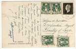 AFFRANCHISSEMENT AVEC 30CTS CHAINE BRISEE ( 4 TIMBRES ) ET 1,20FR MARIANNE DE DULAC 1945 ( A VOIR ) - Covers & Documents