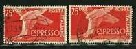 ● ITALIA 1945 / 52 - ESPRESSI - Democratica N. 28  Usati Fil. NS  - Cat.? € - Lotto N. 5726 - Express/pneumatic Mail