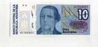 - ARGENTINE  . BILLET .  10 A. - Argentinien