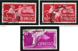 ● ITALIA 1945 / 52 - ESPRESSI - Democratica N. 30 E 31 Usati - Fil. ND  - Cat. ? € - L. 5743 /44 /45 - Eilpost/Rohrpost
