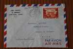 A.E.F. 1958 FORT LAMY TCHAD COLONIE FRANCAISE OMEC FLAMME POUR NICE 06  P/ AVION AFF MULTIPLE S/ LETTRE - Autres & Non Classés