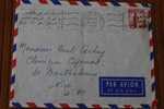 1956 LETTRE DU MAROC Fés FEZ VILLE NOUVELLE PROTECTORAT FRANCAIS OMEC FLAMME POUR NICE 06 MARCOPHILIE PAR AVION AIR MAIL - Brieven En Documenten