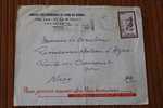 1957 LETTRE MAROC:CASABLANCA PROTECTORAT FRANCAIS OMEC FLAMME P/NICE 06 MARCOPHILIE PAR AVION AIR MAIL DONNEURS DE SANG - Cartas & Documentos