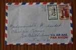 1957 LETTRE MAROC: Fés FEZ VILLE NOUVELLE PROTECTORAT FRANCAIS OMEC FLAMME P/NICE 06 MARCOPHILIE PAR AVION AIR MAIL - Briefe U. Dokumente