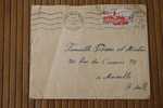 1951 LETTRE MAROC: CASABLANCA PROTECTORAT FRANCAIS OMEC FLAMME P/ MARSEILLE  06 MARCOPHILIE PAR AVION AIR MAIL - Cartas & Documentos