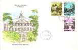 44643)lettera F.d.c. Serie Architecturial Heritage Con 3 Valori + Annullo - Bahama's (1973-...)
