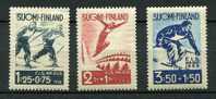 Finlande * N° 200 à 202  Championnat De Ski 1938 - Unused Stamps