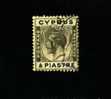 CYPRUS - 1924   GEORGE V   ½  PIASTRE  BLACK  FINE USED - Cyprus (...-1960)