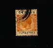 CYPRUS - 1924   GEORGE V   1½  PIASTRES  ORANGE BLACK  FINE USED - Chypre (...-1960)