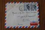 A.O.F.1959 ANTANANARIVE MADAGASCAR EX COLONIE FRANCAISE LETTRE Aff. MULTIPLE OMEC MANUEL P/ NICE 06 P/ AVION MARCOPHILIE - Cartas & Documentos