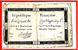 CARTE POSTALE BILLET ASSIGNAT DE CENT VINGT CINQ LIVRES DOMAINES NATIONAUX Editeur A Bergeret Dos Simple 1900 - Monete (rappresentazioni)