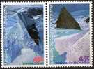 Australian Antarctic 1996 Landscapes 45c Se-tenant Pair MNH - Nuovi