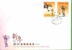 FDC 2008 Chinese New Year Zodiac Stamps- Ox Cow Cattle 2009 - Chinese New Year