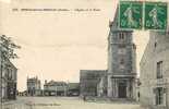 72 , MAROLLES LES BRAULTS , L´Eglise Et La Place , *1915 - Marolles-les-Braults