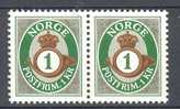 Norway 2001 Mi. 1380    1 Kr Posthorn In Horiz. Pair MNG - Unused Stamps