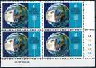 Cocos Islands 1987 $1 Airmail Communications Block Of 4 MNH - Islas Cocos (Keeling)