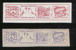 POLAND SOLIDARNOSC GRAFFITTI 2 STRIPS OF 4 IMPERF (SOLID 0361/0301) - Vignettes Solidarnosc