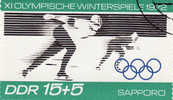 B - 1972 Germania DDR - Olimpiadi Di Sapporo - Pattinaggio Veloce - Hiver 1972: Sapporo