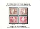 44184)cartoncino Commemorativo Burgermeister Block Con 4 Valori - Errors & Oddities