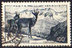 Andorra FR. - 1950 - Posta Aerea 100f. Usato - Used Stamps