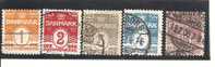 Dinamarca-Denmark Yvert Nº 48-52 (usado) (o) - Used Stamps