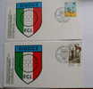 Italia; 4 Buste Affrancate Clebrative Federazione Ciclistica Italiana E ROMAFIL 2007 - Cartoline Maximum