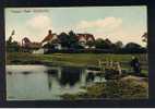 RB 549 - 1910 Postcard - Tennel Hall - Pond & Bridge Harborne Birmingham Warwickshire - Birmingham