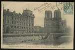 La Seine à Travers Paris - La Préfecture De Police. Notre-Dame. Vue Prise Du Petit Bras - 1904 - La Seine Et Ses Bords