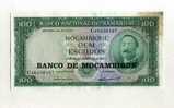 - MOZAMBIQUE . BILLET .  100 ESC.  1961 - Mozambique