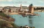 Delcampe - Cpa  De Saint Servan Sur Mer, Vue Générale Et Tour Solidor, Colorisée - Saint Servan