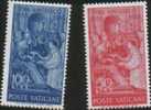 Vaticano Vatikan Vatican 1955 500 Morte Del Beato Angelico Nuovi 2v Cpl ** MNH - Unused Stamps
