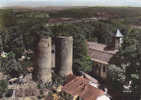 23 CREUSE.CROCQ.EN AVION AU DESSUS DU CENTRE TOURISTIQUE RENOMME LE VIEUX DONJON  ET EGLISE - Crocq