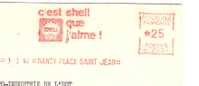 Huile, Essence, Coquillage, "Shell", Amour, Nancy - EMA Havas -  Enveloppe Entière   (E645) - Pétrole