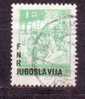 Yugoslavia 1949 Mino 591 B Shift Overprint Defective - Oblitérés