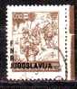 Yugoslavia 1949 Mino 590  Shift Overprint Defective - Gebruikt