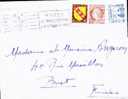 France Affr Composé Gandon 718A + Cérès Mazelin 679 + Lorraine 757 / Lettre CAD 16-07-1947 Cachet Ravitaillement .... - Briefe U. Dokumente