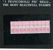 ITALIA REGNO ITALY KINGDOM 1946 LUOGOTENENZA PACCHI POSTALI SENZA FASCI L.10 MNH STUPENDO BLOCCO DI 10 - Paketmarken
