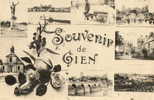 GIEN (45) Carte Multivues Souvenir Voiture à Chien - Gien