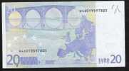 SLOVENIE P10h  20 EUROS  2002 LETTER H Signature TRICHET  VF-XF NO P.h. ! - Slovenia