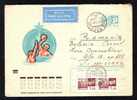 RUSSIA 1975 Very Rare COVER ENTEIRE POSTAUX With Natation. - Kunst- Und Turmspringen