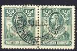 ##North Rhodesia 1925. Pair. Cancelled(o) - Northern Rhodesia (...-1963)